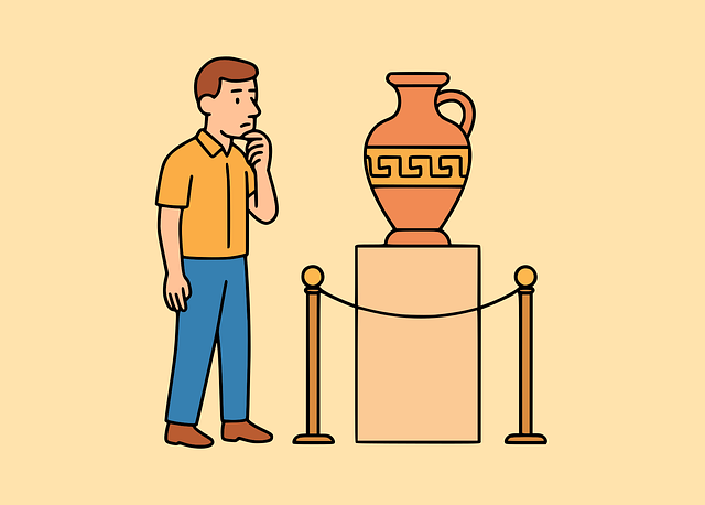 Free museum artifact vase vector
