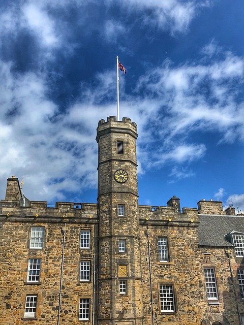 Edinburgh, Skottland, Borg, Slott, By