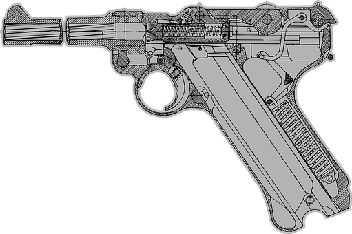 Free Lugar Pistol vector and picture