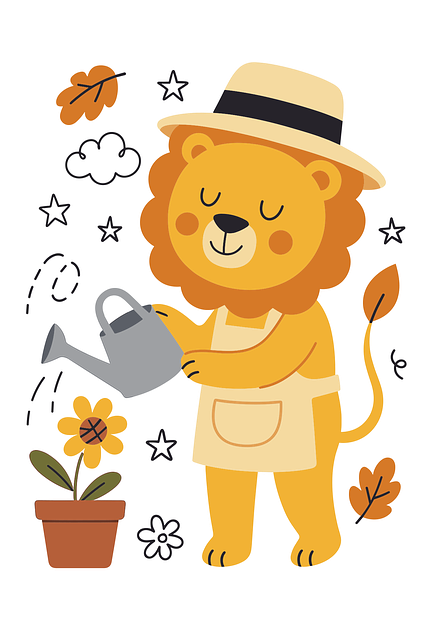 Free ai generated leo gardener vector