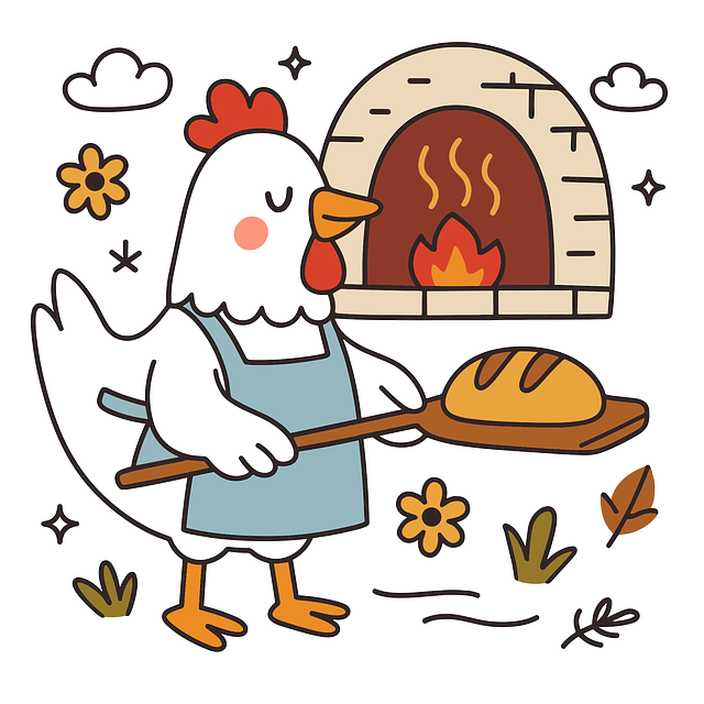 Free ai generated chicken bakery vector