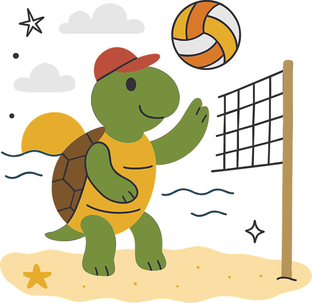 Free ai generated turtle beach vector