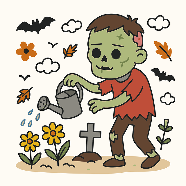 Ai Genereret, Zombie, Kirkegård