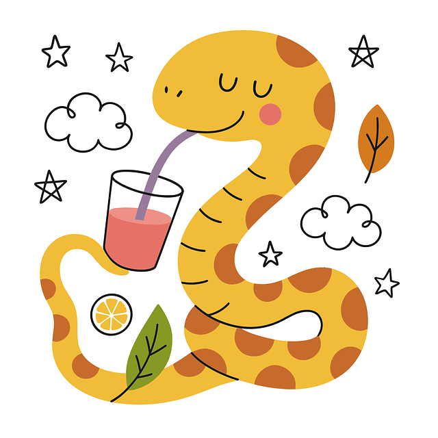 Free ai generated boa cocktail illustration
