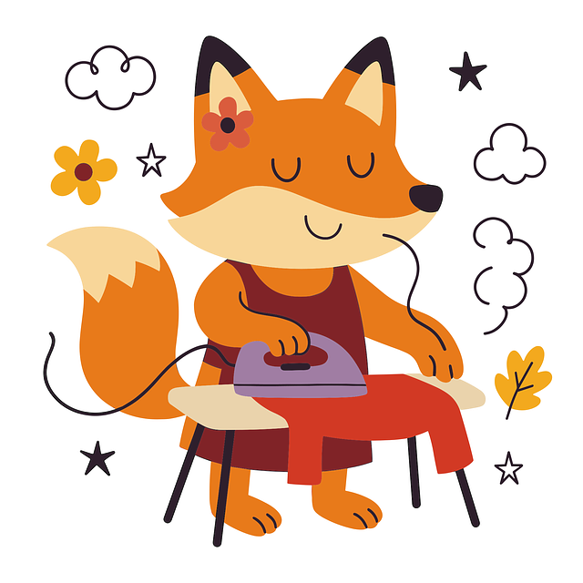 Free ai generated fox iron vector