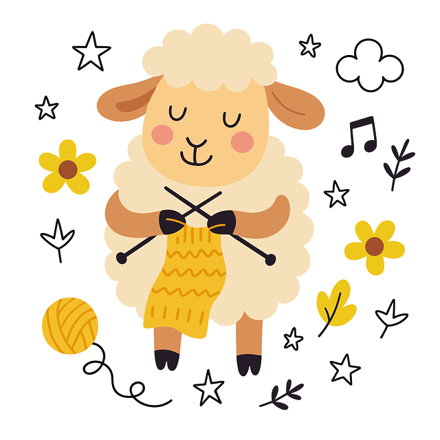 Free sheep flower wallpaper lamb vector