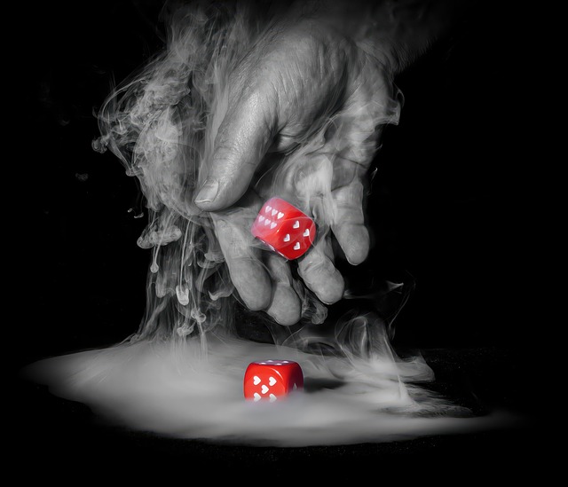 Hand, Palme, Mann, Finger, Würfel