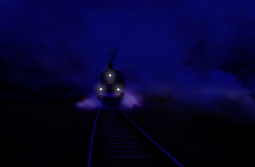 Free Train Night illustration and picture