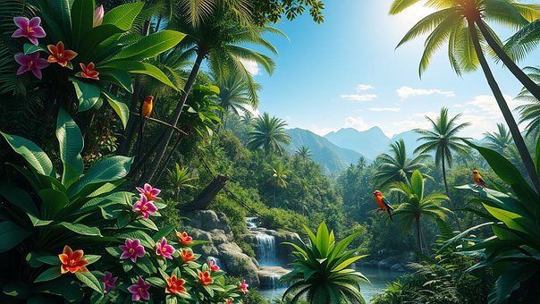 Free Tropical Paradise illustration and picture