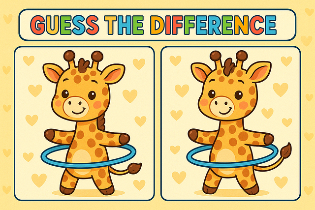 Free Giraffe Play illustration and picture