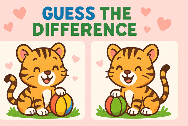 Free Image Difference Tiger Cub illustration and picture