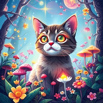Free Cat Animal illustration and picture