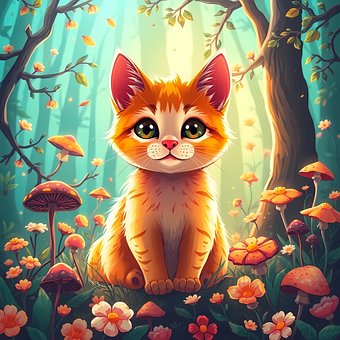 Free Cat Animal illustration and picture