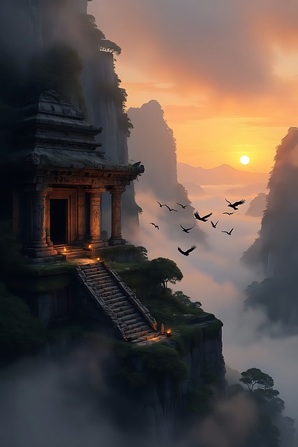 Temple, Mountain, Spirituality