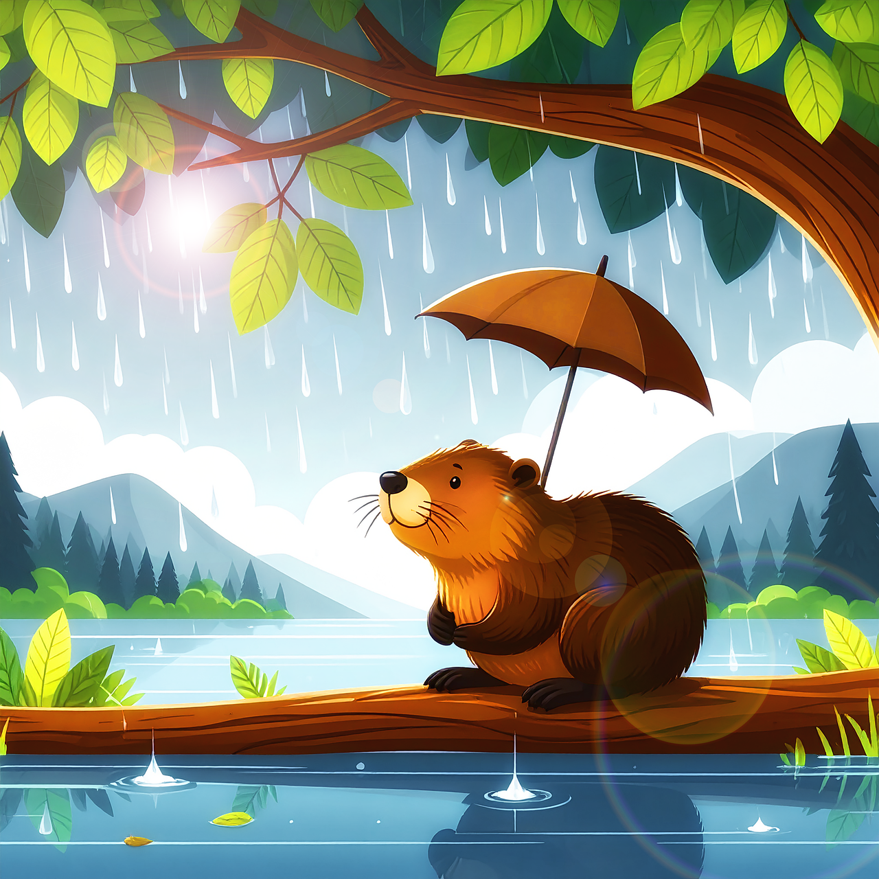 Download Fantasia, Nature, Beaver. Royalty-Free Stock Illustration ...