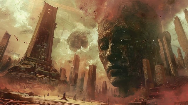 Free ai generated surreal futuristic illustration