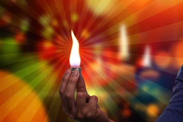 Free light flame energy illustration