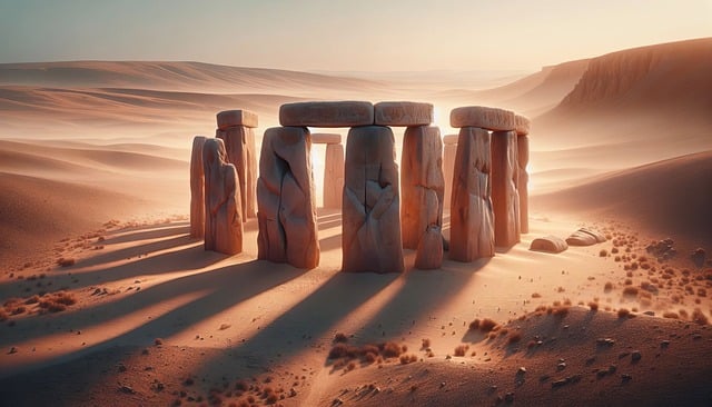 Free ancient stonehenge monument illustration