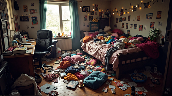 Free Messy Room illustration and picture