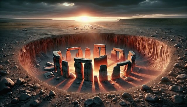 Download free HD stock image of Ancient Stonehenge Free ancient stonehenge monument illustration