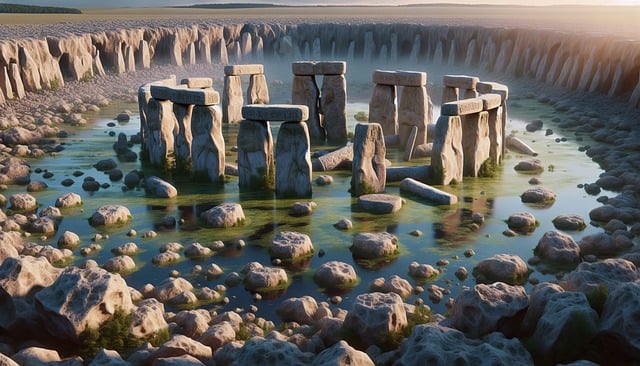 Download free HD stock image of Ancient Stonehenge Free ancient stonehenge monument illustration