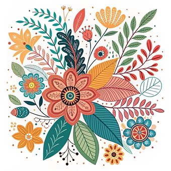 Free Floral Whimsical illustration and picture