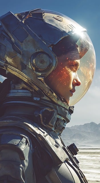 Free ai generated astronaut cosmonaut illustration
