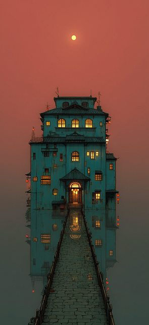 Free ai generated bathhouse wallpaper illustration