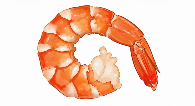Free ai generated shrimp food illustration