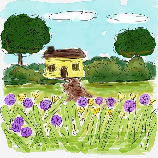 Free House Country illustration and picture