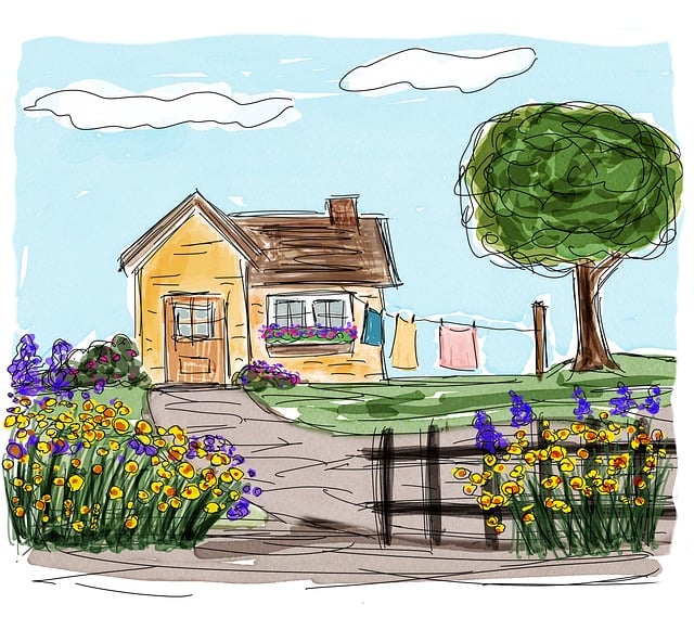 Free House Tree illustration and picture