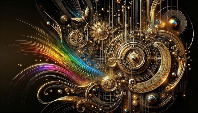 量子计算, 时间流, 时空, 波纹, 时间扭曲, 漩涡, 宇宙流, Ai产生的