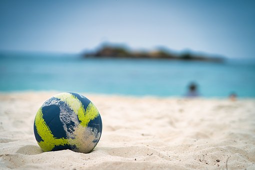 Strand, Volleyball, Sommer, Ocean, Havet