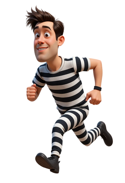 Free ai generated prisoner jail illustration