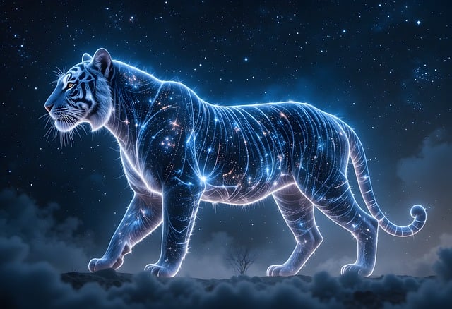 Free ai generated feline white illustration