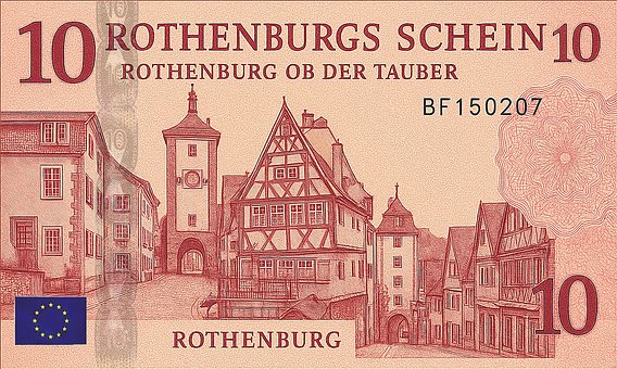 Rothenburg, Banknote, Währung, Souvenir