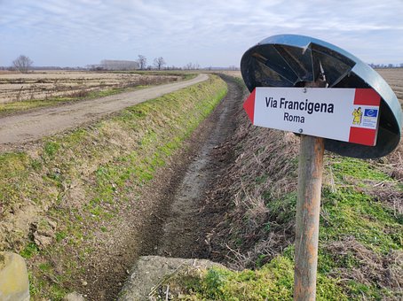 Trail, Paisaje, Señal, Advertencia