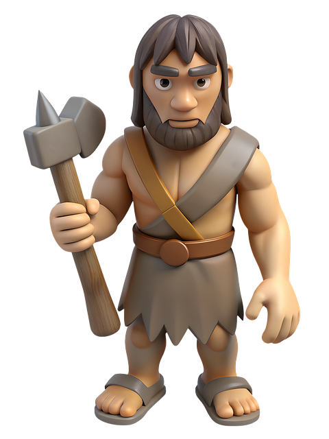 Free ai generated human evolution illustration
