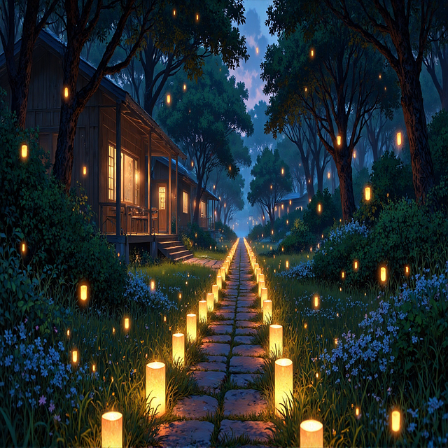 Free Ghibli Style Anime Landscape illustration and picture