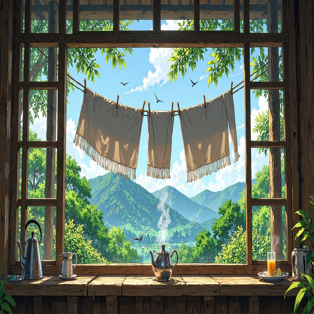 Free Ghibli Style Anime Landscape illustration and picture