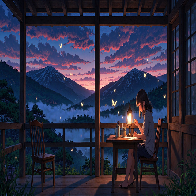 Free Ghibli Style Anime Landscape illustration and picture