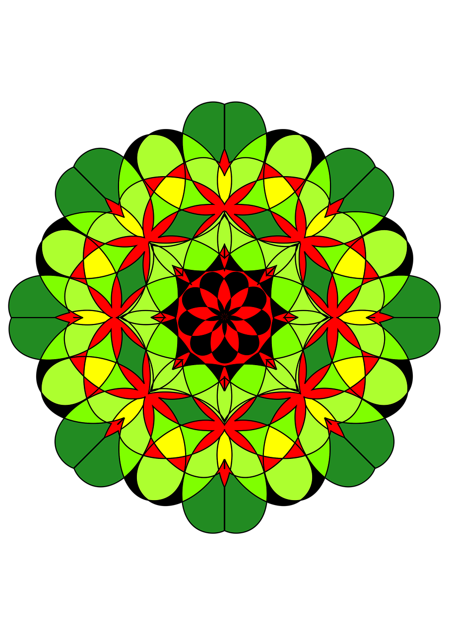 Download free HD stock image of Mandala Graphics Free mandala graphics piece illustration