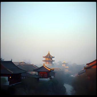 Free City Chinese illustration and picture