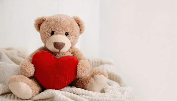 Free Teddy Bear Plush Heart photo and picture