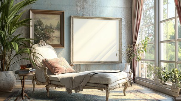 Free Living Room Setup illustration and picture