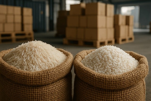 Free basmati non basmati rice food illustration