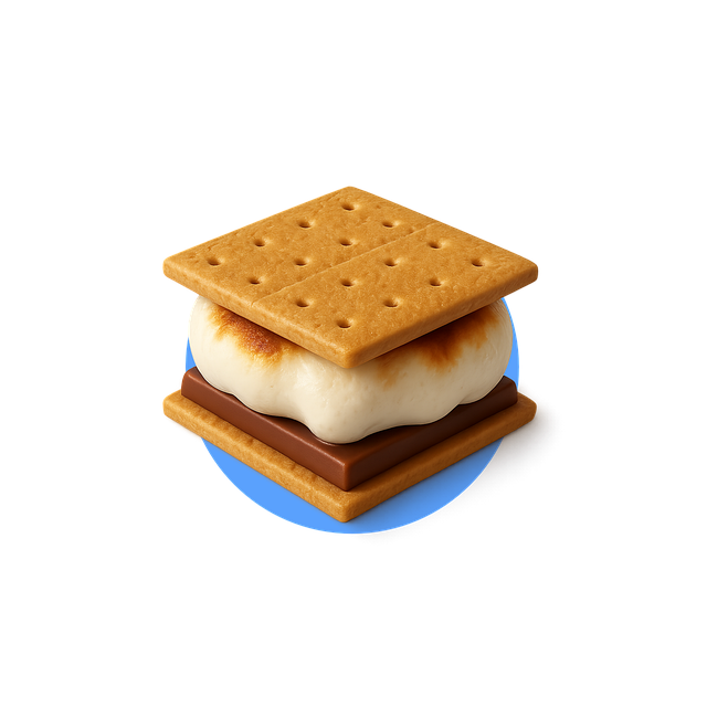 Free smores american food marshmallow illustration