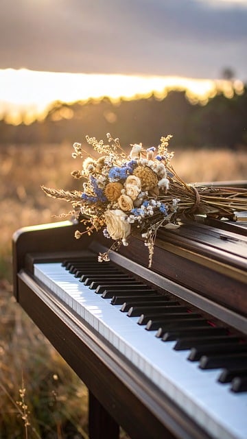 Free Piano Bouquet illustration and picture
