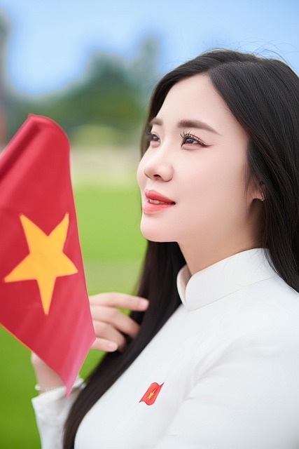 Free ai generated woman hanoi illustration
