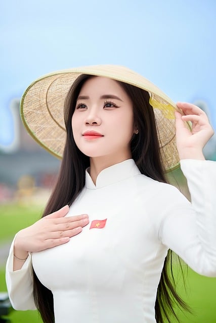 Free ai generated girl countryside illustration